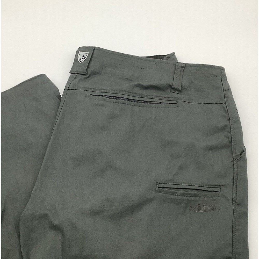 Kuhl Mens Outdoor Resistor Lite Chino Hiking Pants Gray Green Size 38 x 30